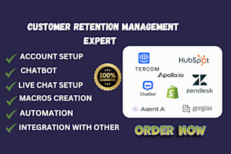 setup zendesk gorgias freshdesk hubspot CRM ai agent chatbot woo shopify expert