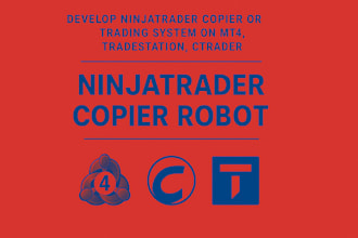 develop ninjatrader copier robot or trading system on mt4, tradestation, ctrader