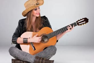custom emotional country song birthday and love wedding gift as a female singer