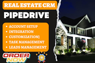setup real estate crm pipedrive workflow automation integration boldtrail API