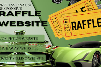 create a responsive raffle website, competition, sweepstake and giveaway website