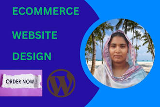design a professional e commerce website for your business