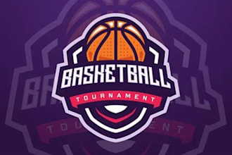 custom basketball logo design team, league, or fantasy
