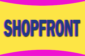 design creative yard sign, banner, billboard, signage, shopfront and storefront