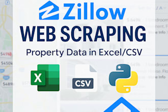 scrape zillow real estate listings with full property
