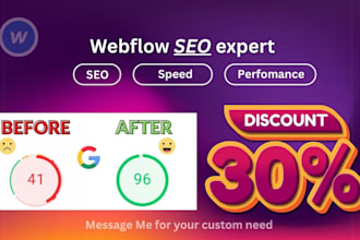 optimize webflow SEO performance speed ranking