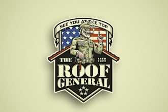 do unique vintage, patch, military tactical, and badge logo