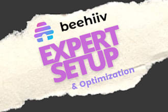 setup beehiiv account, design beehiiv ai newsletter template and landing page