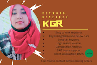 do best kgr keyword research for google first page ranking