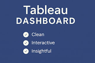 create a custom tableau dashboard using your data