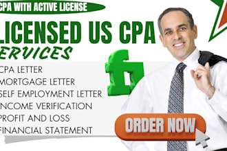prepare sign cpa letter, audit financial statements, us cpa mortgage letter