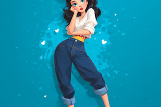 create a disney cartoon character for you