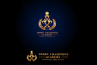 design sports champions academy logo