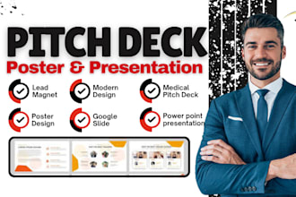 design investor pitch deck and powerpoint presentation
