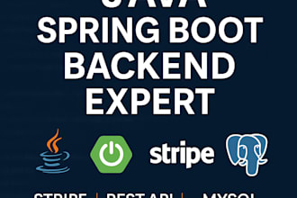 develop java spring boot rest apis and microservices