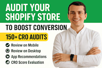 do shopify store audit, SEO to increase conversion rate with cro optimization