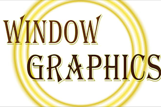 design attractive shop front, storefront  and window graphics
