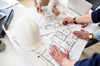 create UK architectural and building regs drawings for planning permission