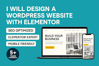 build a wordpress website with elementor