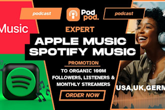 do spotify music promotion apple ads podcast spotify marketing to 100m streamers