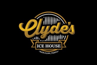 design wonderful ice house barbecue restaurant logo