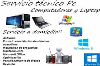 servicio integral de soporte técnico para hardware y software en PC y laptops