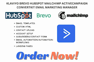 setup beehiiv, convertkit, mailerlite, activecampaign, flodesk, keap, brevo, ghl