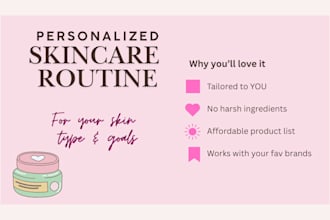 create a personalized skincare routine for your skin type and goals