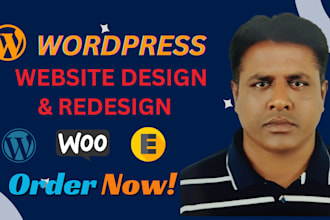 create modern, responsive, and custom designed wordpress website