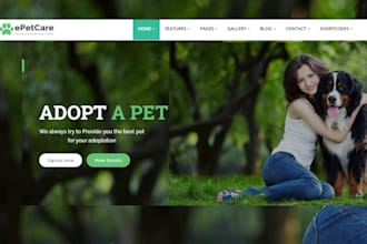 build professional pet care, dog grooming, veterinary website to get more leads