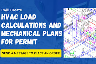 hvac load calculations and mechanical plans for permit