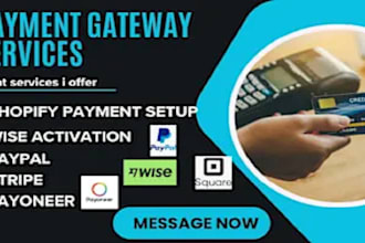 setup and integrate shopify payment gateway stripe paypal apple pay wise square