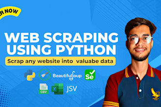 scrape any website and deliver into clean CSV, excel or json