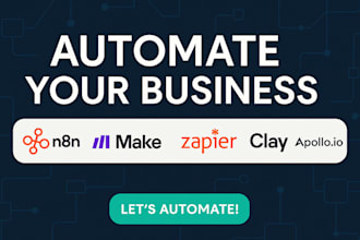 setup n8n io automation make com automation zapier clay com apollo io integromat
