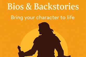 write a creative character backstory or bio for your story, game, or roleplay