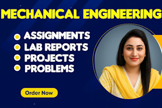 do mechanical engineering assignments,lab reports,problems,autocad,ansys,matlab
