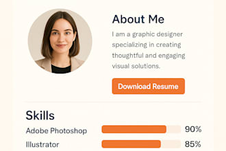 build a custom online resume or CV website