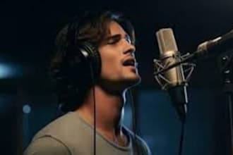 sing male lead vocals and backing vocals for your song, vocalist, custom song