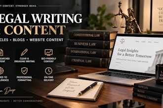 write professional legal articles, blogs and website content