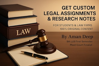 write high quality legal assignments and research notes