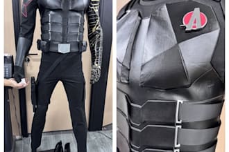 create handcrafted 3d printed cosplay props armor and helmet