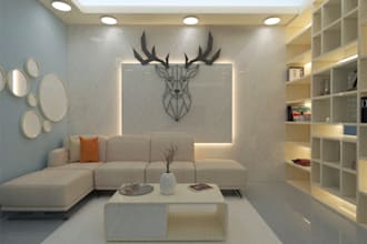 do interior design, 2d layout plan, 3d design, 3d rendering