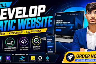 develop world class static website