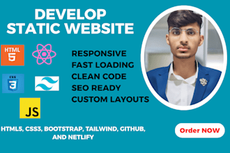 develop world class static website
