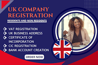 do UK ltd registration, company formation,  vat setup, utr, eori