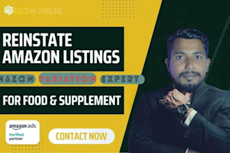fix suppressed amazon listing reinstate, resolve IP violation