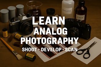 give you an analog photography class step by step online