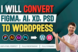 convert figma to responsive wordpress elementor
