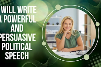 write a powerful and persuasive political speech