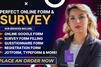 fill online survey, poll, typeform, google forms, jotform for survey respondent